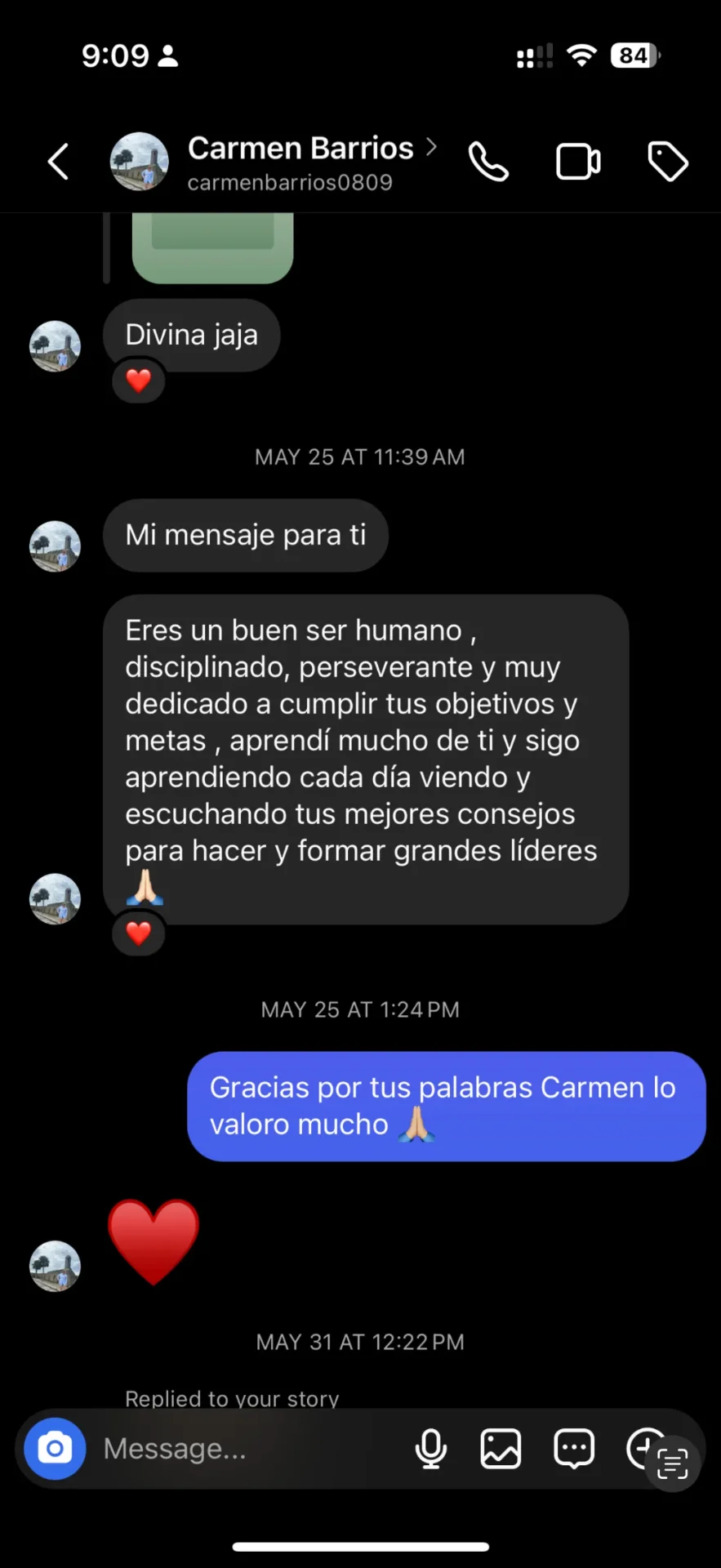 Testimonio de Carmen Barrios