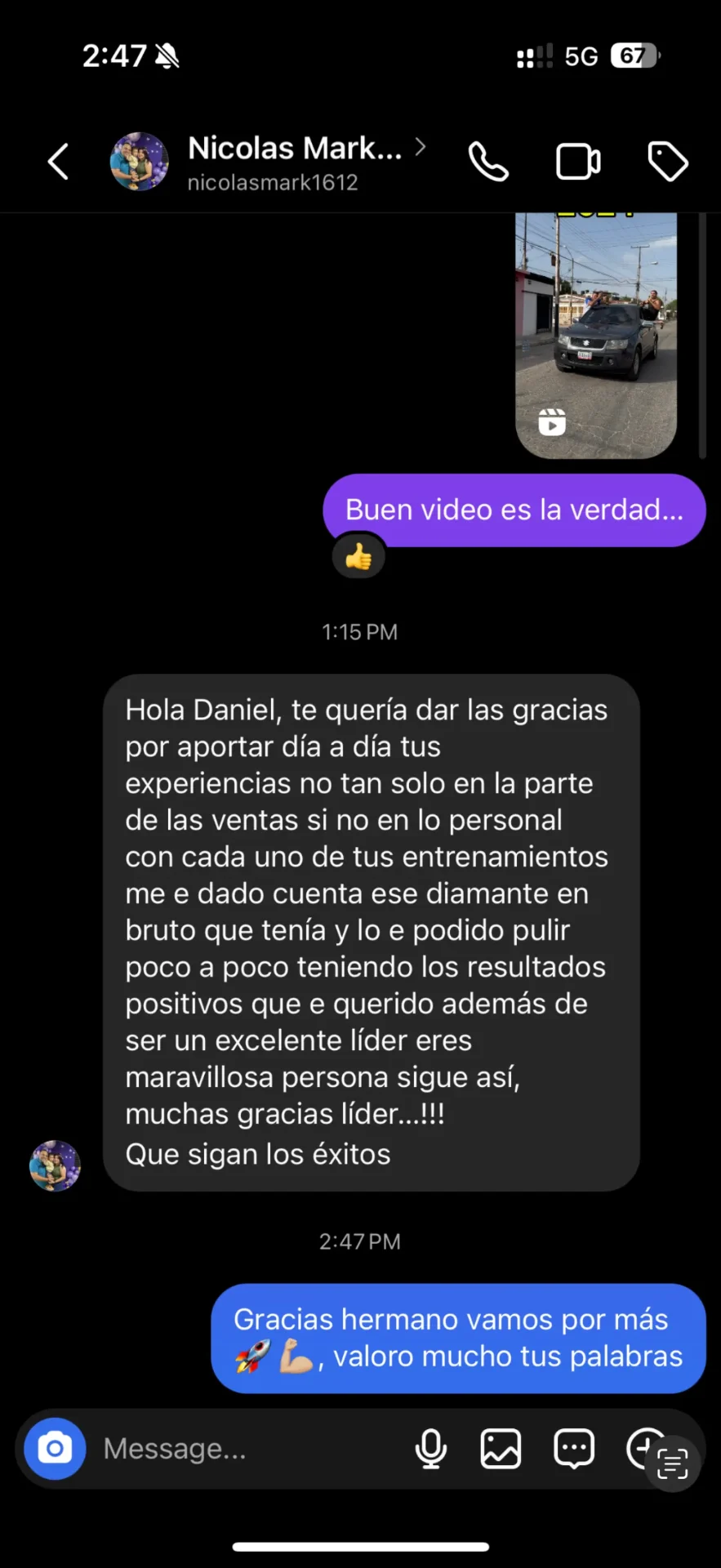 Testimonio de Nicolás Mark